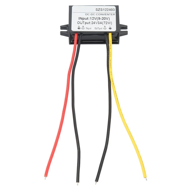 TICFOX Módulo De Refuerzo De CC CC A CC 12V 9?20V A 24V3A Convertidor De Refuerzo Convertidor De Aumento Ultrafino A Prueba De Agua Para Equipos Eléctricos