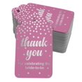 thumbnail image 1 of Inkdotpot ThankYou For Celebrating The Bride To Be Bridal Shower Bottle Tag Real Silver Foil Favor Hang Tags Pack Of 50, 1 of 6