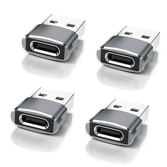 Idealforce Type C Female to USB A Male Cable Connector, 4 Pack