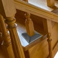 thumbnail image 2 of FRCOLOR 2Pcs Black Split Post Caps Plastic Post Skirts for Outdoor Porch and Stair Railings, 2 of 7