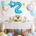 thumbnail image 2 of Easter Themed Number Balloons For Holiday Party And Birthday Celebrations With Metallic Gold Shine Event & Party, 2 of 5
