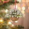 thumbnail image 4 of Lssam Mistletoe Kissing Ball Ornament, Hanging Christmas Doorway Decor with Natural Look Berries Pine Cones, Durable Festive Home Office Decoration, 4 of 6
