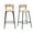 Brown, variant on Knubmt 2 Pack Woven Barstools with Back and Footrest, Paper Rope Round Bar Stools for Kitchen Island, Dining Room, Bar, Brown