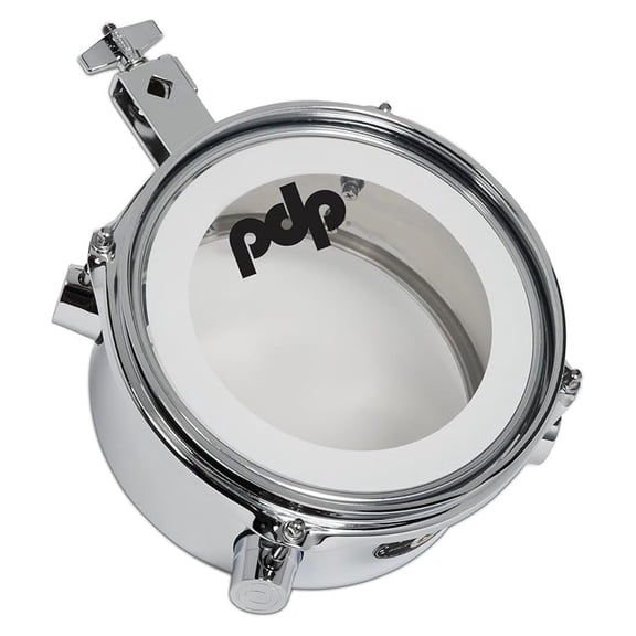 DW Mini Timbale - 8 Inch Percussion Instrument - Plated Steel - 4x8 - Compact & Versatile Drum for Music Performance & Practice