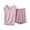 Hot Pink, variant on Pajama Set for Women Modal Lounge Sets Cap Sleeve Tops and Wide Leg Shorts Soft Comfy Sleepwear Set Ofertas de hoy Mint Green L