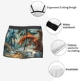 thumbnail image 3 of Pofeuu Red Blue Dragon Battle Epic Print Men’s Boxer Briefs, Moisture-Wicking Underwear, Regular,Trunk-XX-Large, 3 of 5