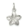 thumbnail image 1 of Sterling Silver Polished Plumeria Flower Pendant, 1 of 2