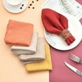 thumbnail image 3 of Neinkie 2 Pcs Serviettes de Cuisine en Tissu Serviettes de Table Douces, Confortables, Réutilisables, Serviettes en Lin Durables, Parfaites pour Dîners, Fêtes et Mariages, 3 of 6