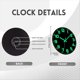 thumbnail image 3 of Relojes de Pared de 12 Pulgadas Que Brillan en la Oscuridad Reloj de Pared Silencioso Luces Nocturnas Que No Hacen Tictac Reloj de Pared Vintage de Madera Luminoso, 3 of 5