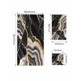 thumbnail image 4 of Black Marble Towel Set of 3, Soft Microfiber Bath Towels, Hand Towel, Washcloths, Grey Gold Texture Vintage Farmhouse Art Quick-Dry Absorbent Towels for Bathroom Kitchen Hotel Beach Gym Spa, 4 of 7