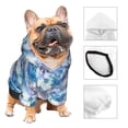 thumbnail image 2 of JUNZAN Icy Blue Snowflakes Dog Hoodie Puppy Sweater Sweatshirt,Cold Weather Coat Pet Clothes for Dog Cat-Large, 2 of 6