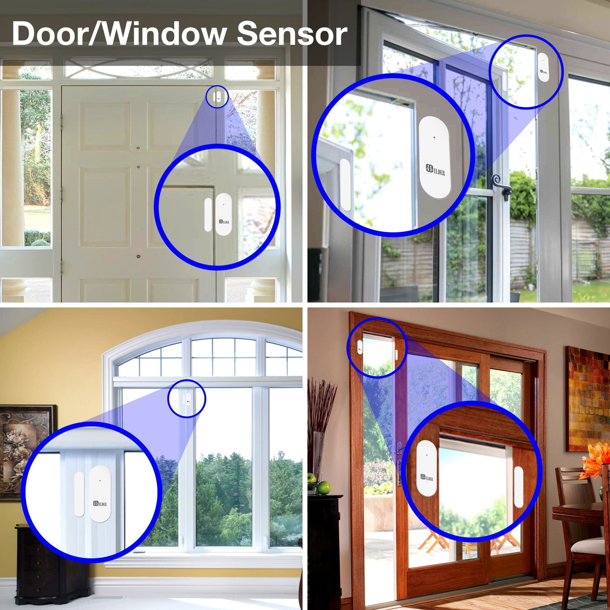Home Alarm System Security Wireless Smart 8-Piece Kit DIY, WiFi & 4G Touch Panel, Doorbell, Motion & Door Alarm Sensor Security, Smart Home Burglar Alarm System & Business Security, Elder Brand