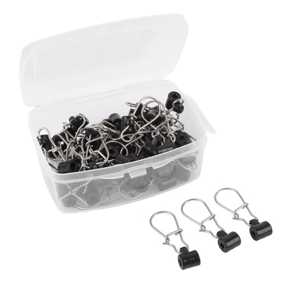 Sinker Slider, Fishing Line Sinker Slides 50PCS Stainless Steel and Plastic with Box for Outdoor