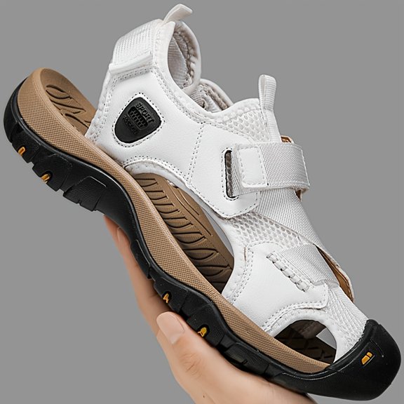Men's Summer Casual Sandals Breathable Slip-On Lightweight Shoes for Hiking, Outdoor Adventures, Beach, and Everyday Comfort