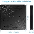thumbnail image 5 of External DVD Drive for Laptop, USB 3.0 Portable Optical Slim CD/DVD Burner Player Drive Desktop PC, 5 of 5