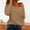 Tops-198Brown, variant on LEKWK Off Shoulder Tops for Women Loose Fit Boat Neck Long Sleeve Tops Slouchy Casual Tops Solid Minimalist Lounge Daily outfits