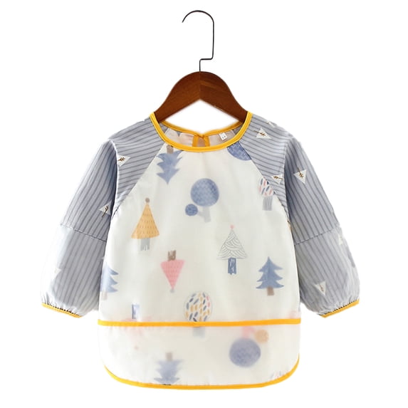 Children's meal coveralls, baby waterproof long-sleeved coveralls