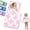 Pink Bows, variant on Primlect Toddler Nap Mat, All-in-One Sleeping Bag with Removable Pillow, 51" x 22" Sleeping Mat, for Daycare, Preschool, Kindergarten, Travel