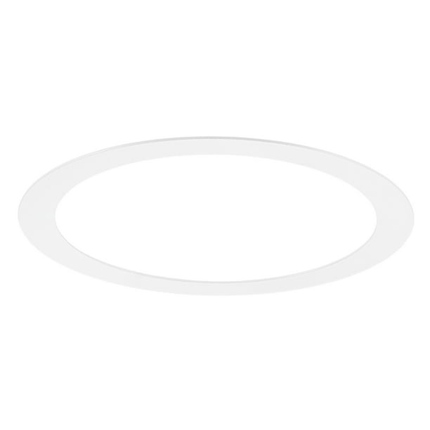 Uxcell 1-Pack Anillos Goof para Luces Empotradas de 3", 3.2" ID 3.9" OD Anillo de Recorte de Acero Duradero Montaje Flush Blanco