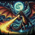 thumbnail image 1 of Dragon - DIY Diamond Painting, 1 of 6