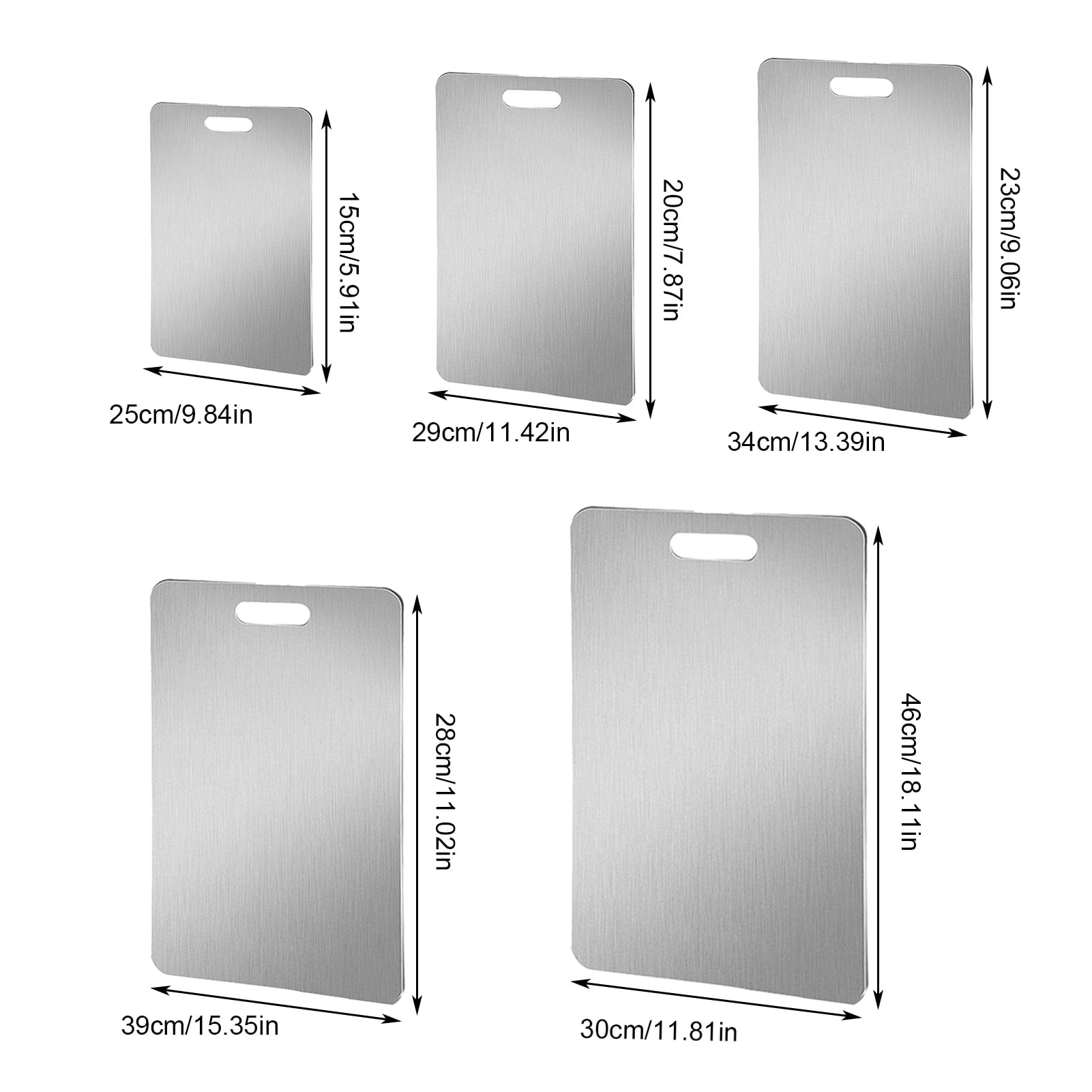OIUR Titanium Cutting Board for Kitchen Meat Vegetable Cutting Board Double Sided Cutting Mat Titanium Kitchen Accessory