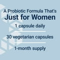 thumbnail image 6 of Life Extension FLORASSIST® Probiotic Women's Health, vaginal health, digestive health, immune health, gluten-free, non-GMO, vegetarian, once-daily formula, 30 capsules, 6 of 12