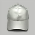 thumbnail image 3 of 1PC Hat Silver Male Female Baseball Cap Adjustable Soild Men Women Baseball Cap Unisex Hat, 3 of 3