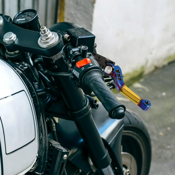 NUOLUX 1 Pair Adjustable Design Motorcycle Brake Lever Handle Made of Aluminum Alloy for Riding Enthusiasts