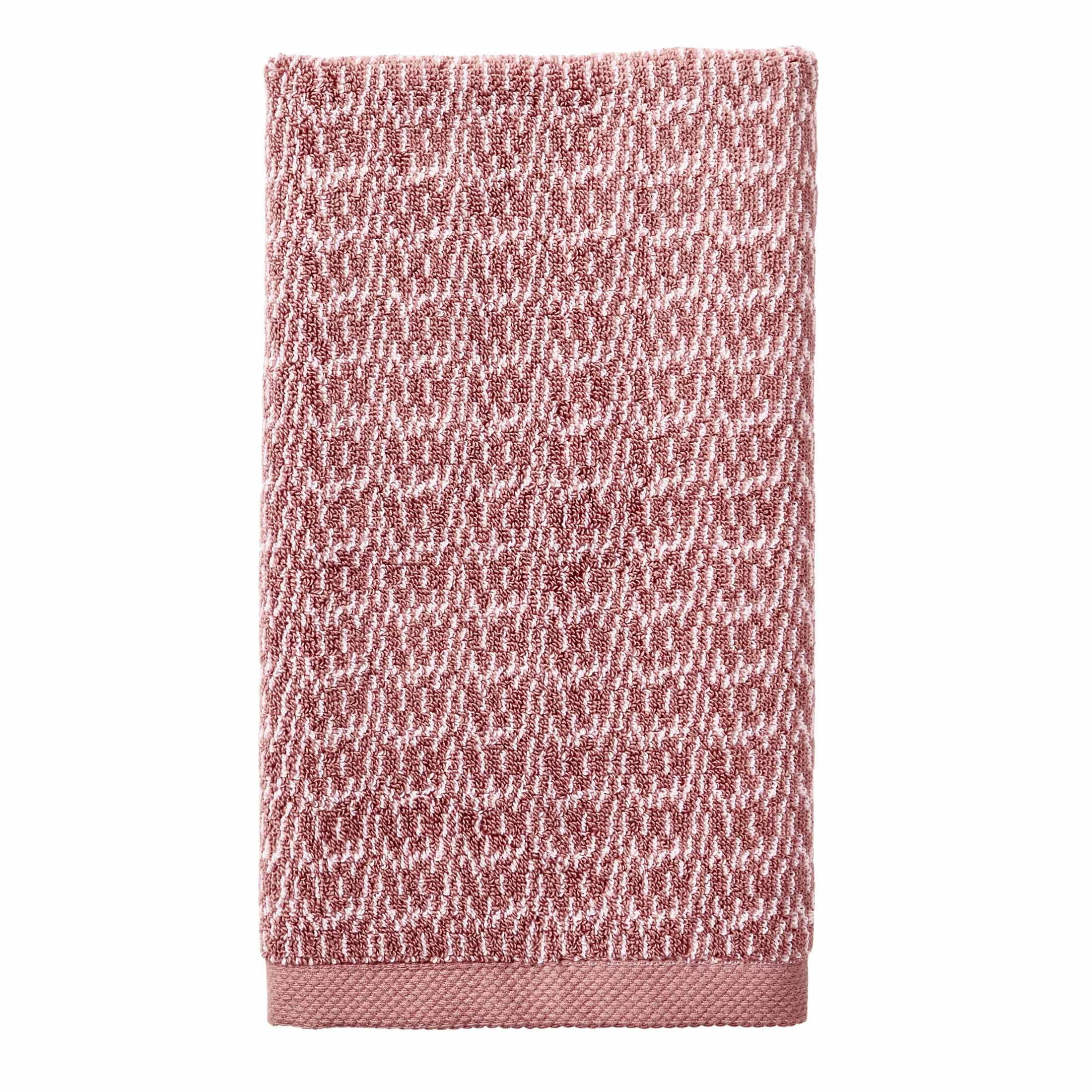 Better Homes & Gardens Signature Soft Cotton Melange 6 Piece Bath Towel Set,Old Rose