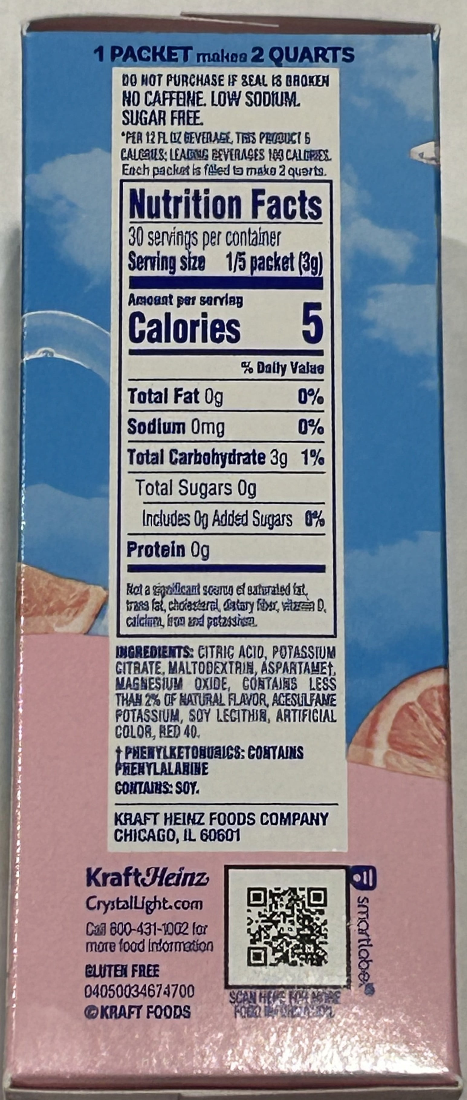 Crystal Light Pink Lemonade Powdered Drink Mix 2.9 oz (Pack of 12)
