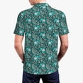thumbnail image 3 of Balery Lephants in the Jungle Printed Men’s Short Sleeve Polo Shirt, Midweight Men's Shirt,Golf Polo shirts -X-Large, 3 of 8