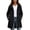 Black, variant on Waterproof Rain Jacket Women with Hood Lightweight Zip Up Windbreaker Drawstring Long Hooded Trench Coats