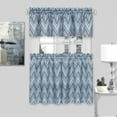 thumbnail image 2 of Achim Avery Window Curtain Tier Pair and Valance Set, 58 x 36, Ice Blue, 2 of 5