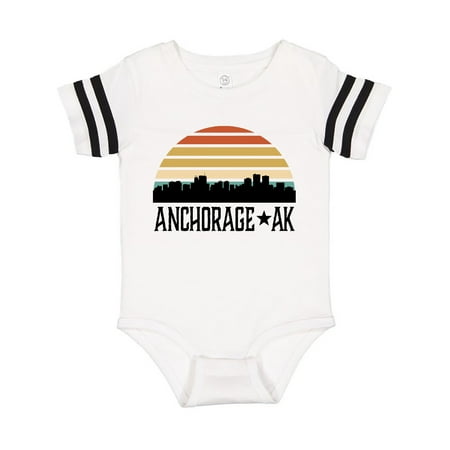 

Inktastic Anchorage Alaska Skyline Gift Baby Boy or Baby Girl Bodysuit