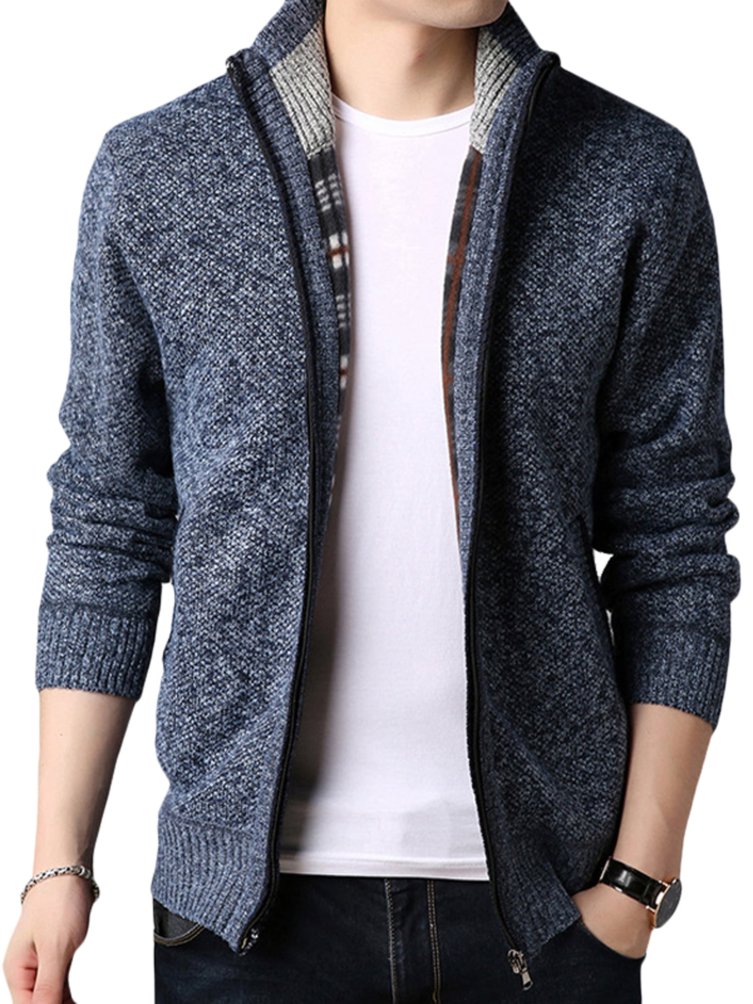 Sweater Jacket Clothing Mens Clothing Jumpers Cardigans Heavy Wool Outdoor Sweater Hand Knit Vintage Sweater Zip-Up Cardigan Vintage Men's Sweater 