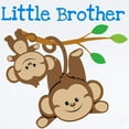 thumbnail image 2 of CafePress - Monkeys Little Bro W Big Infant Body Suit - Baby Light Bodysuit, Size Newborn - 24 Months, 2 of 4