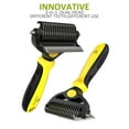 thumbnail image 7 of Spring Blossoms-2 in 1 Professional Grooming Rake for Cats & Dogs-Dematting Comb for Easy Mats & Tangles Removing,Hair Removal Cleaner for Pets, 7 of 7