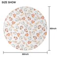 thumbnail image 6 of Fall Pumpkins Leaves Pattern Round Tablecloth 60" X 60",Wrinkle Wipeable Table Cloth for Kitchen Dining Room Picnic Patio Party, 6 of 6