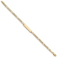 thumbnail image 2 of 14K Yellow Gold bracelet ID Figaro 6 in 4.4 mm 3.4, 2 of 3