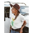 thumbnail image 2 of Yellow Orange Daffodil Flowers T-Shirt Women -Image by Shutterstock, Female x-Large, 2 of 4