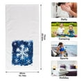 thumbnail image 2 of Ryvnso Christmas Snowflakes Hand Paint Hand Towels Set for Bathroom Cotton Face Towel Decorative 15.5x29.5 inch, 2 of 7
