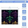 thumbnail image 5 of Mardi Gras Washcloths Set of 4-12 x 12 inch Pure Cotton Wash Cloth Highly Absorbent and Soft Fingertip Towels Face Cloths for Bath, Spa Wash cloth, 5 of 7