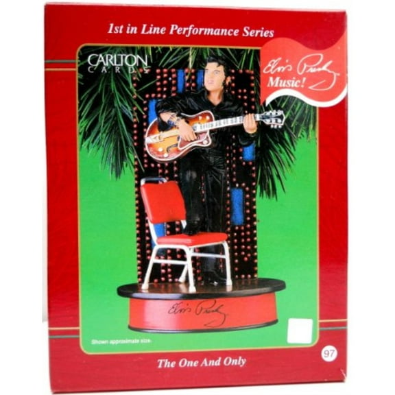 elvis presley - the one and only 1st carlton cards 2001 christmas ornament