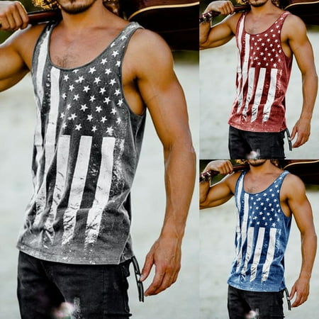 - Gym Men Muscle Sleeveless Tank Top Tee Shirt Bodybuilding Sport Fitness Vest