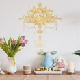 thumbnail image 5 of Golden Lotus Mandala Wall Sticker Flower Chandeliers Style Wall Decals Boho Indian Mandala Namaste Flower Vinyl Sticker Lotus Yoga Meditation Art Murals Decor for Living Room Bedroom, 5 of 7