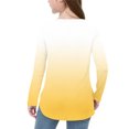 thumbnail image 6 of GigrtiJin 3-12 Years Kids Casual Trendy Tops Gradient Color Round Neck Long Sleeve Slit Shirt Versatile Comfy Blouse, 6 of 7