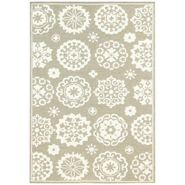 Piazza Beige Indoor/Outdoor Rug 2'x3' - Walmart.com