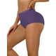 thumbnail image 4 of INSPIRAR CHIC Bragas de Mujer Elásticas de Cintura Alta Sin Forro Transpirables Ropa Interior Sin Marcas M Púrpura Oscuro, 4 of 4
