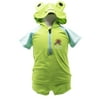 StylesILove Adorable Baby Boy Green Frog Hoodie Costume 2-PC Swimsuit (2-3 Years)
