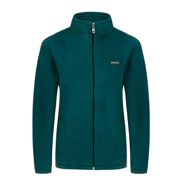 EGNMCR Veste à Manches Longues pour Femmes, Veste Décontractée Sans Capuche, Mode Veste d'Hiver Chaude en Polaire pour Femmes